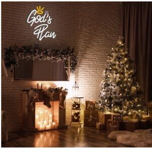 GOD’s PLAN Neon Sign NEW IN BOX